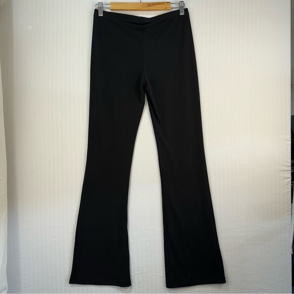 Lblisse Stretch Black Flare Pants Size Large Business Casual Dressy Classic - Picture 3 of 7